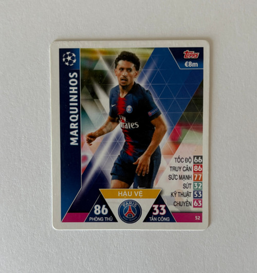 #052 Marquinhos (PSG) - Topps Match Attax Champions League 2018/19 (Vietnam Edition)