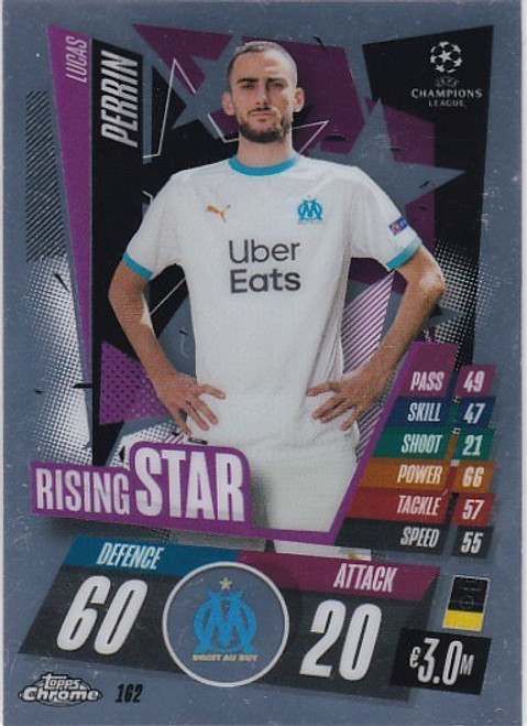 #162 Lucas Perrin (Marseille) - Topps Match Attax Chrome 2020/21