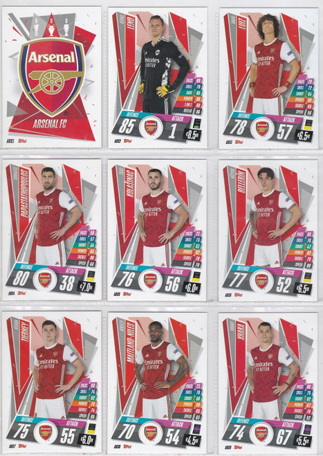 TEAM SET - Arsenal (UPDATE) - Topps Match Attax 2020/21