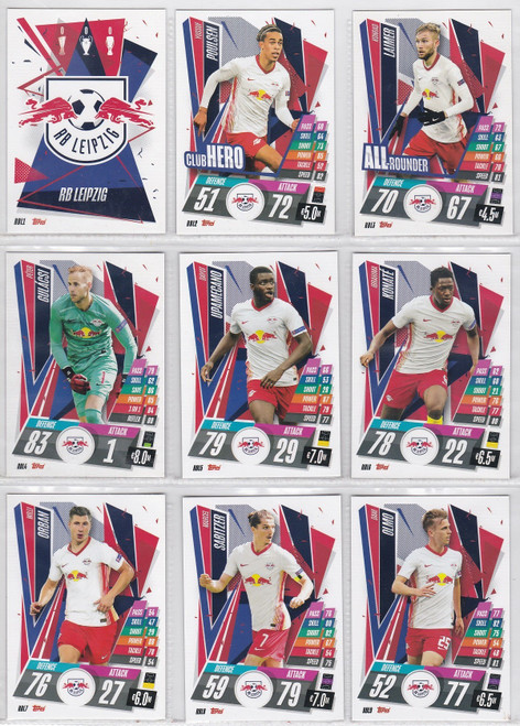 TEAM SET - RB Leipzig (Base & Insert) - Topps Match Attax 2020/21