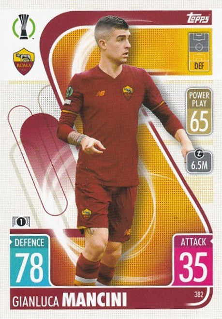#382 Gianluca Mancini (Roma) - Topps Match Attax 2021/22