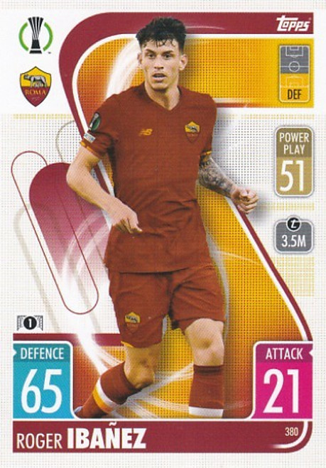 #380 Roger Ibanez (Roma) - Topps Match Attax 2021/22