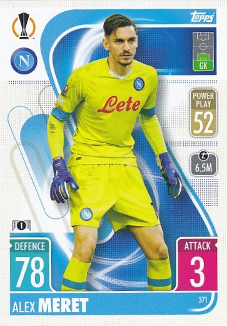 #371 Alex Meret (Napoli) - Topps Match Attax 2021/22