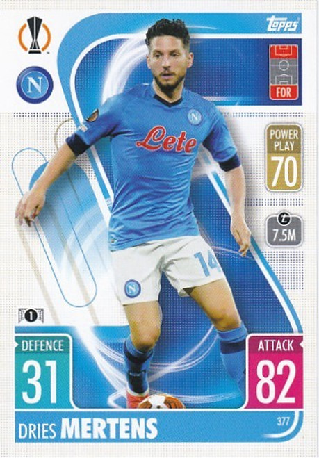 #377 Dries Mertens (Napoli) - Topps Match Attax 2021/22
