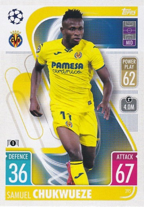 #295 Samuel Chukwueze (Villarreal) - Topps Match Attax 2021/22