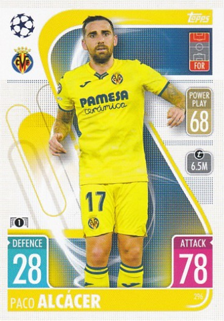 #296 Paco Alcacer (Villarreal) - Topps Match Attax 2021/22