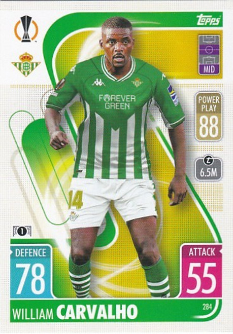 #284 William Carvalho (Real Betis) - Topps Match Attax 2021/22