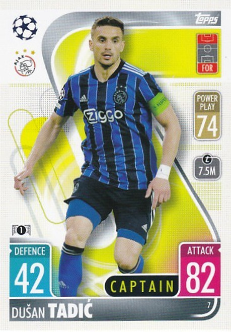 #007 Dusan Tadic (Ajax) - Topps Match Attax 2021/22