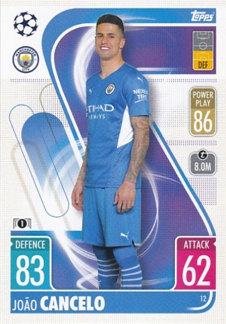 #012 Joao Cancelo (Manchester City) - Topps Match Attax 2021/22