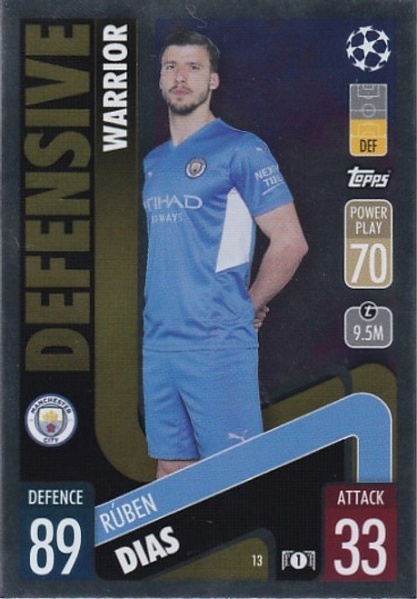 #013 Ruben Dias (Manchester City) - Topps Match Attax 2021/22