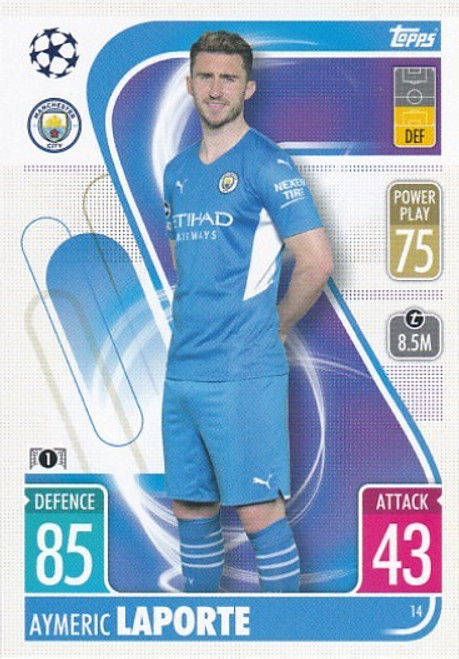 #014 Aymeric Laporte (Manchester City) - Topps Match Attax 2021/22