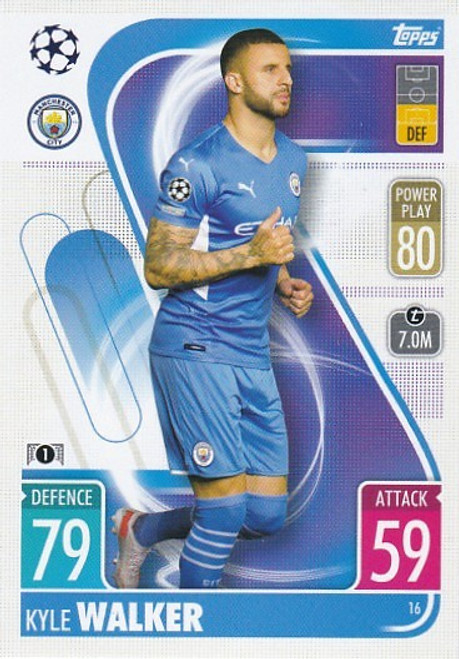 #016 Kyle Walker (Manchester City) - Topps Match Attax 2021/22
