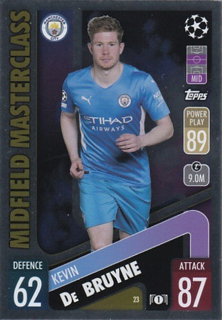 #023 Kevin De Bruyne (Manchester City) - Topps Match Attax 2021/22