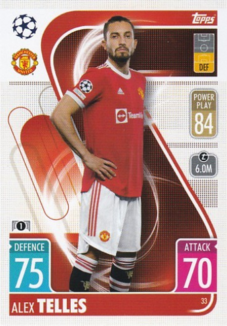 #033 Alex Telles (Manchester United) - Topps Match Attax 2021/22