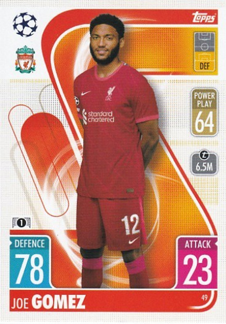#049 Joe Gomez (Liverpool) - Topps Match Attax 2021/22