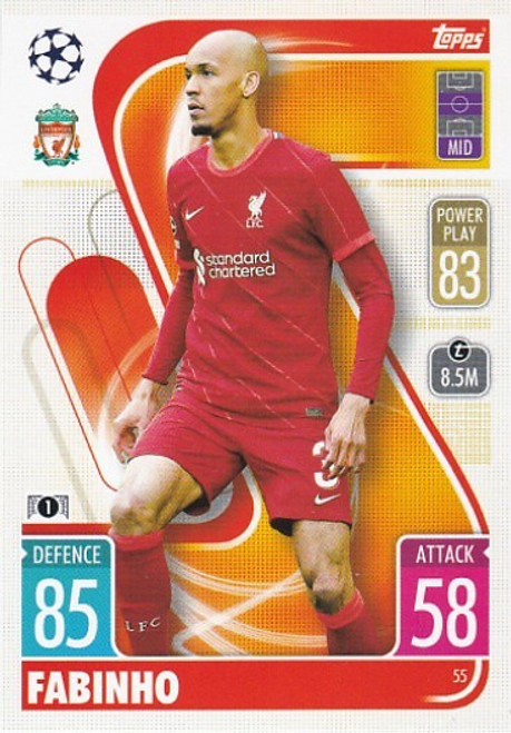 #055 Fabinho (Liverpool) - Topps Match Attax 2021/22