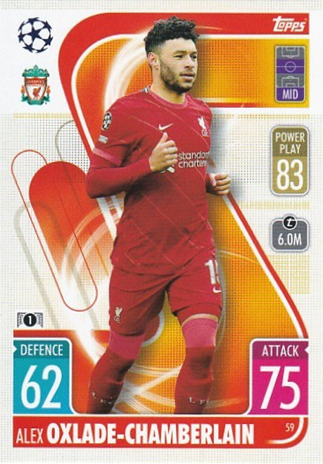 #059 Alex Oxlade-Chamberlain (Liverpool) - Topps Match Attax 2021/22