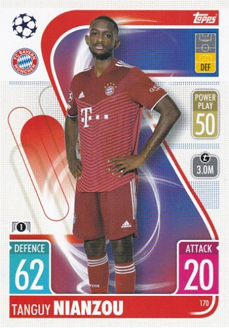 #170 Tanguy Nianzou (Bayern Munich) - Topps Match Attax 2021/22