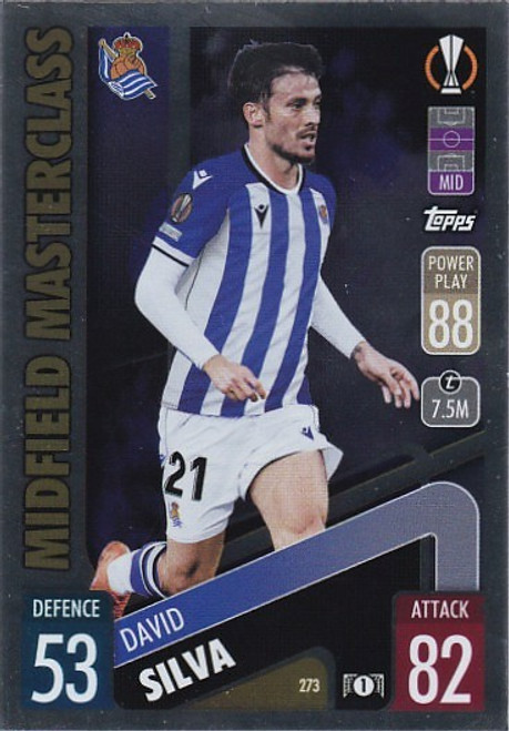 #273 David Silva (Real Sociedad) - Topps Match Attax 2021/22