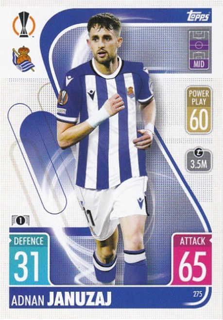 #275 Adnan Januzaj (Real Sociedad) - Topps Match Attax 2021/22