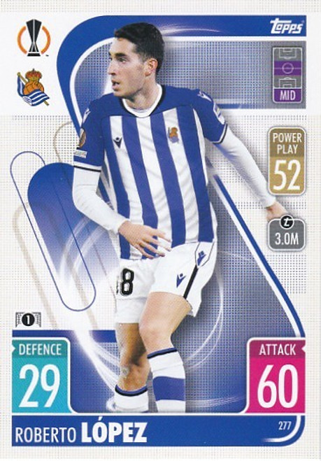#277 Roberto Lopez (Real Sociedad) - Topps Match Attax 2021/22