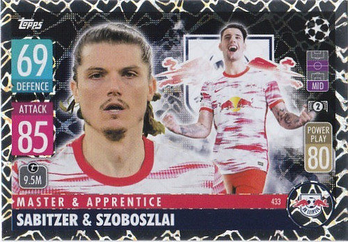 #433 Marcel Sabitzer & Dominik Szoboszlai (RB Leipzig) - MASTER & APPRENTICE - Topps Match Attax 2021/22