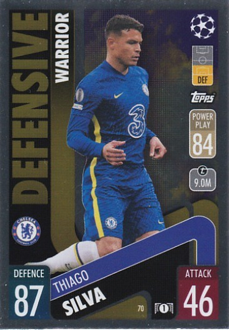 #070 Thiago Silva (Chelsea) - Topps Match Attax 2021/22