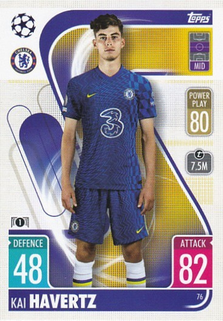 #076 Kai Havertz (Chelsea) - Topps Match Attax 2021/22