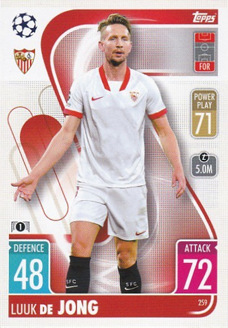 #259 Luuk De Jong (Sevilla) - Topps Match Attax 2021/22