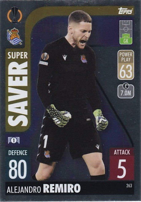 #263 Alejandro Remiro (Real Sociedad) - Topps Match Attax 2021/22