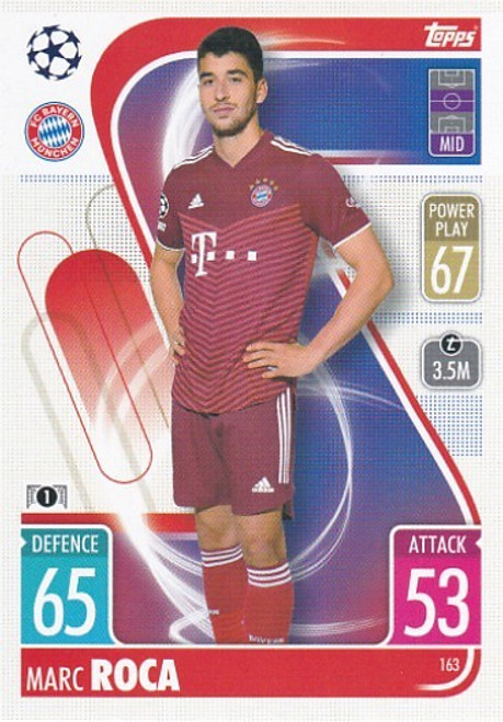 #163 Marc Roca (Bayern Munich) - Topps Match Attax 2021/22