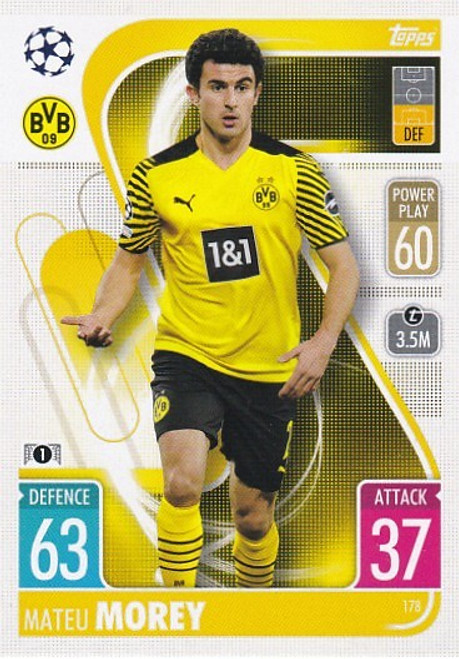 #178 Mateu Morey (Borussia Dortmund) - Topps Match Attax 2021/22