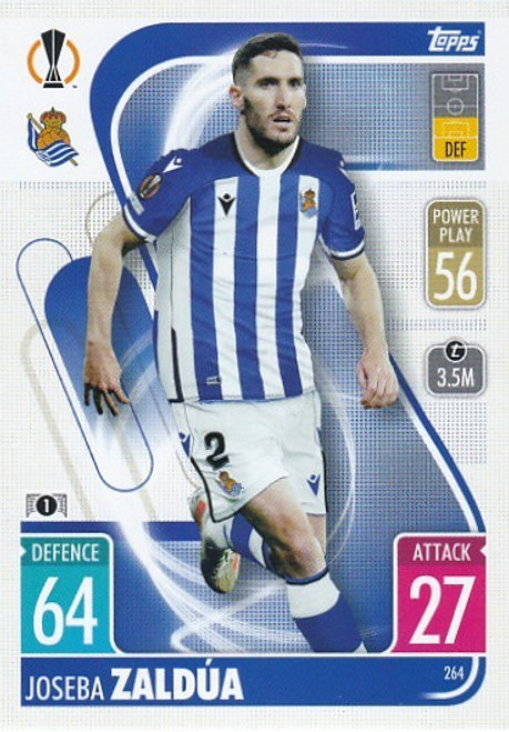 #264 Joseba Zaldua (Real Sociedad) - Topps Match Attax 2021/22