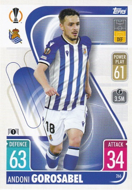 #266 Andoni Gorosabel (Real Sociedad) - Topps Match Attax 2021/22