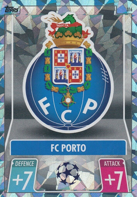 #316 Club Badge (Porto) - CRYSTAL PARALLEL - Topps Match Attax 2021/22