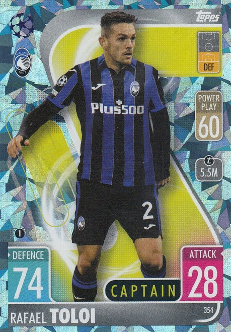 #354 Rafael Toloi (Atalanta) - CRYSTAL PARALLEL - Topps Match Attax 2021/22