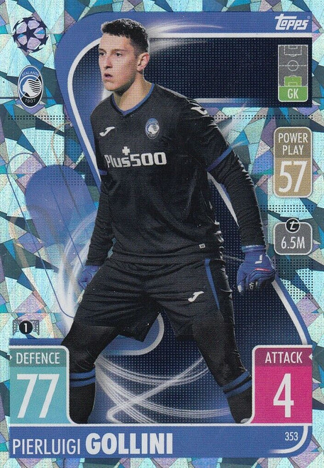 #353 Pierluigi Gollini (Atalanta) - CRYSTAL PARALLEL - Topps Match Attax 2021/22