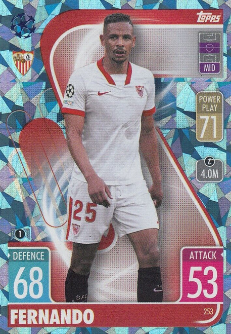 #253 Fernando (Sevilla) - CRYSTAL PARALLEL - Topps Match Attax 2021/22
