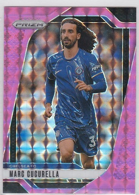 #091 Marc Cucurella (Chelsea) - PINK MOSAIC PARALLEL - Panini Prizm Premier League 2024/25
