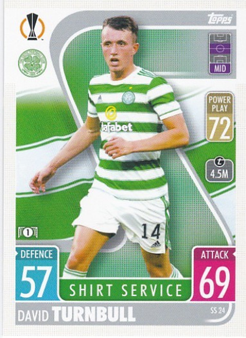 SS024 - David Turnbull (Celtic) - SHIRT SERVICE - Topps Match Attax Extra 2021/22
