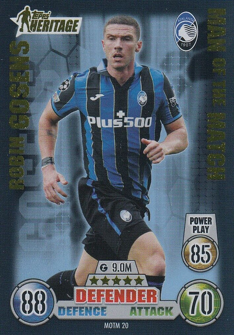 MOTM020 - Robin Gosens (Atalanta) - MAN OF THE MATCH - Topps Match Attax Extra 2021/22