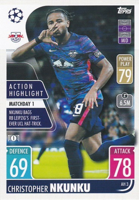 AH003 - Christopher Nkunku (RB Leipzig) - ACTION HIGHLIGHT - Topps Match Attax Extra 2021/22