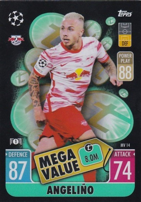 MV014 - Angelino (RB Leipzig) - MEGA VALUE - Topps Match Attax Extra 2021/22