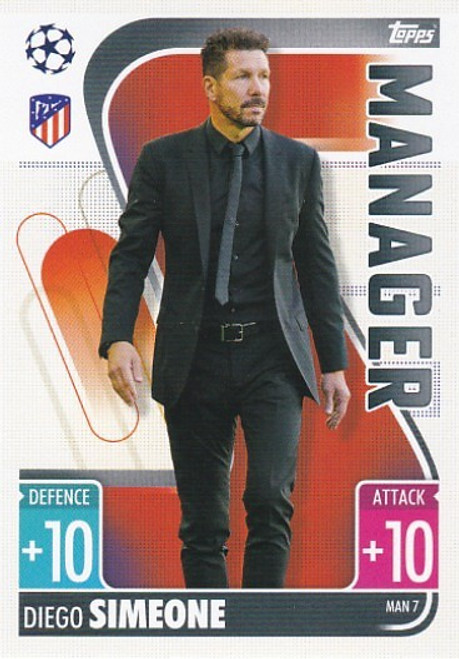 MAN007 - Diego Simeone (Atletico Madrid) - MANAGER - Topps Match Attax Extra 2021/22