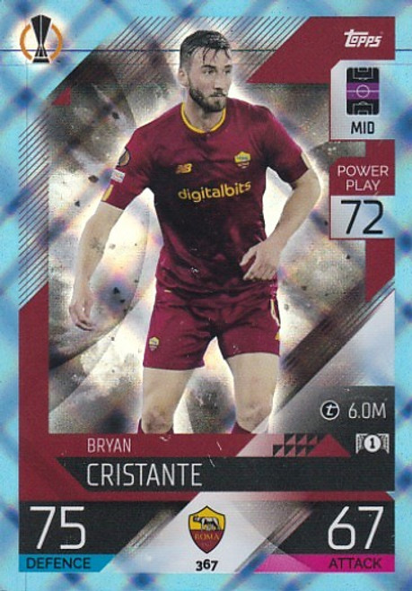 #367 Bryan Cristante (Roma) - CRYSTAL PARALLEL - Topps Match Attax 2022/23