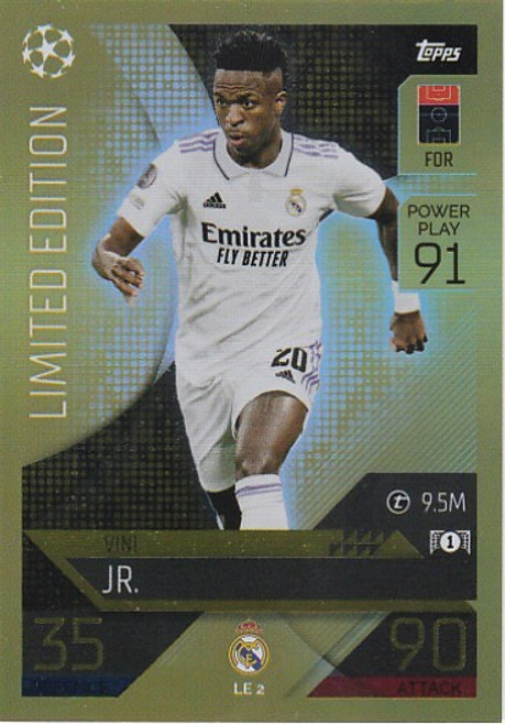 LE002 - Vini Jr. (Real Madrid) - LIMITED EDITION - Topps Match Attax 2022/23
