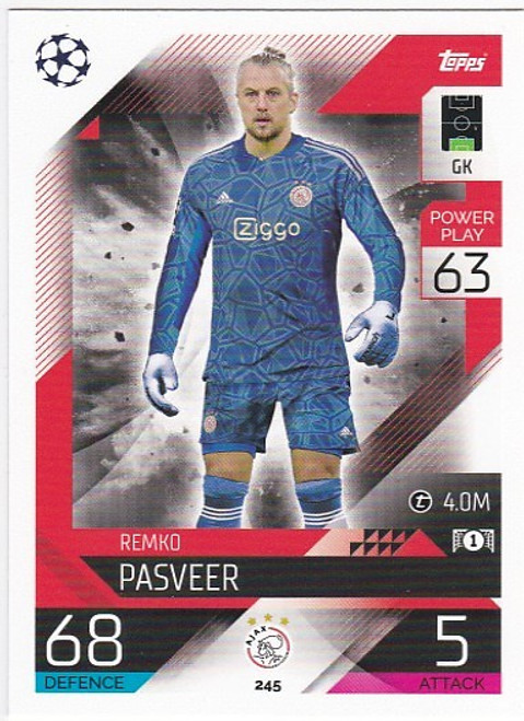#245 Remko Pasveer (Ajax) - Topps Match Attax 2022/23