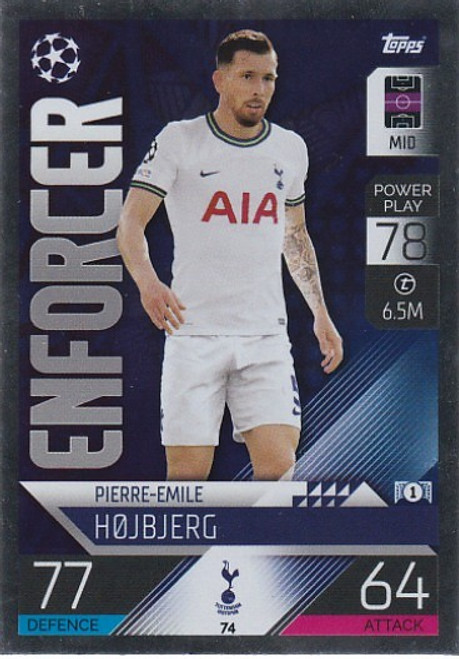 #074 Pierre-Emile Hojbjerg (Tottenham) - Topps Match Attax 2022/23