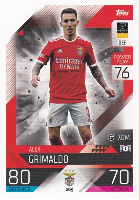 #265 Alex Grimaldo (Benfica) - Topps Match Attax 2022/23