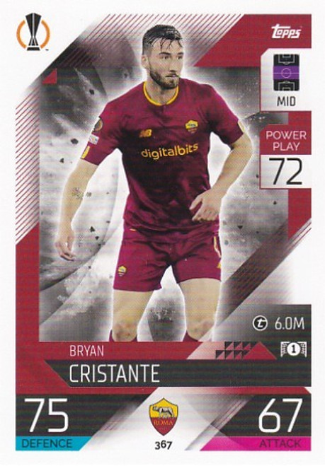 #367 Bryan Cristante (Roma) - Topps Match Attax 2022/23
